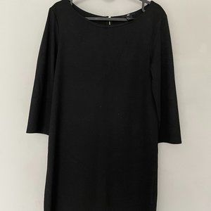 H&M Long Sleeved Knee Length Dress Black Size S
